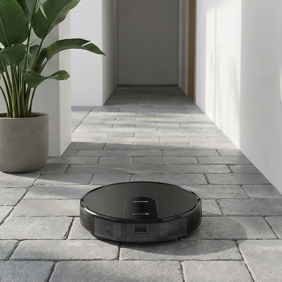 Wet and Dry Intelligent Gyroscope Navigation Robot Vacuum Cleaner