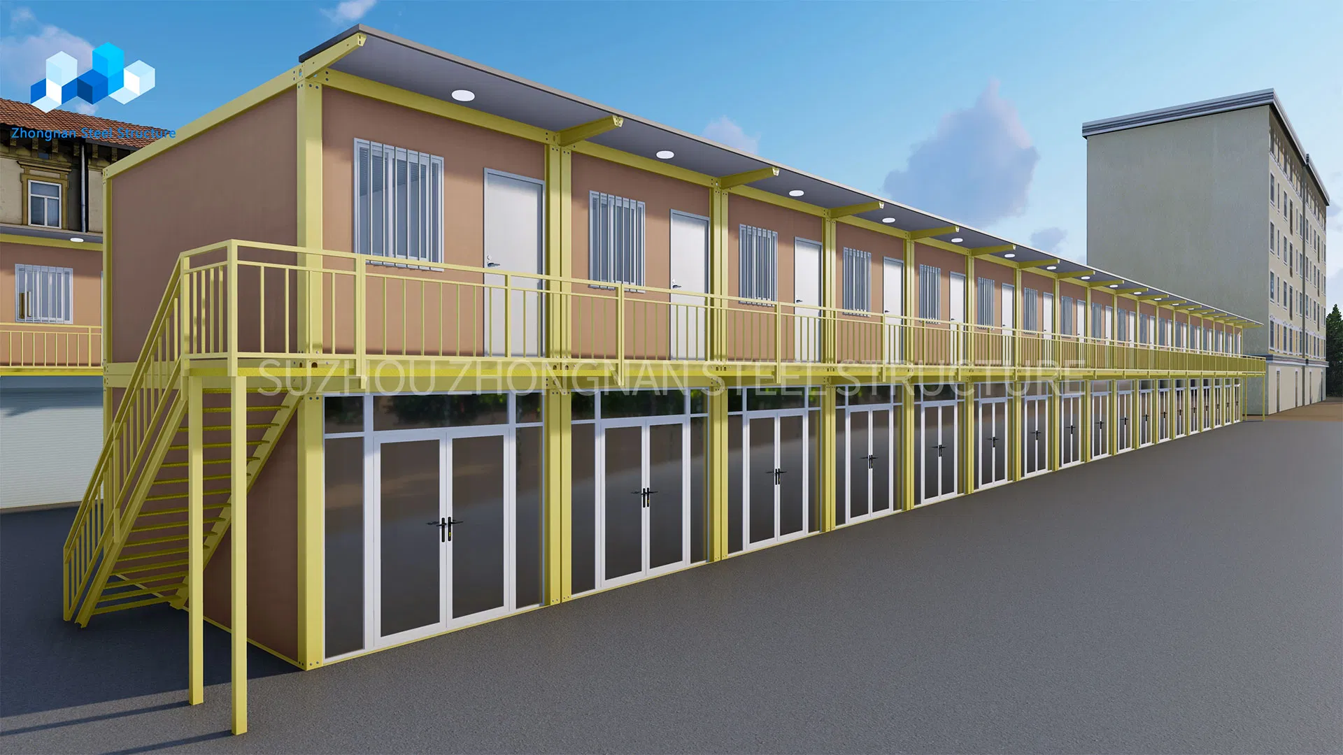 Customized Container House Building for Office and Shop in The United Arab Emirates