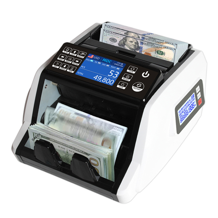 Al-910 Automatic Basic Bank Bill Counter Machine UV Mg IR Dd Detecting Multi-Currency Cash Money Counting