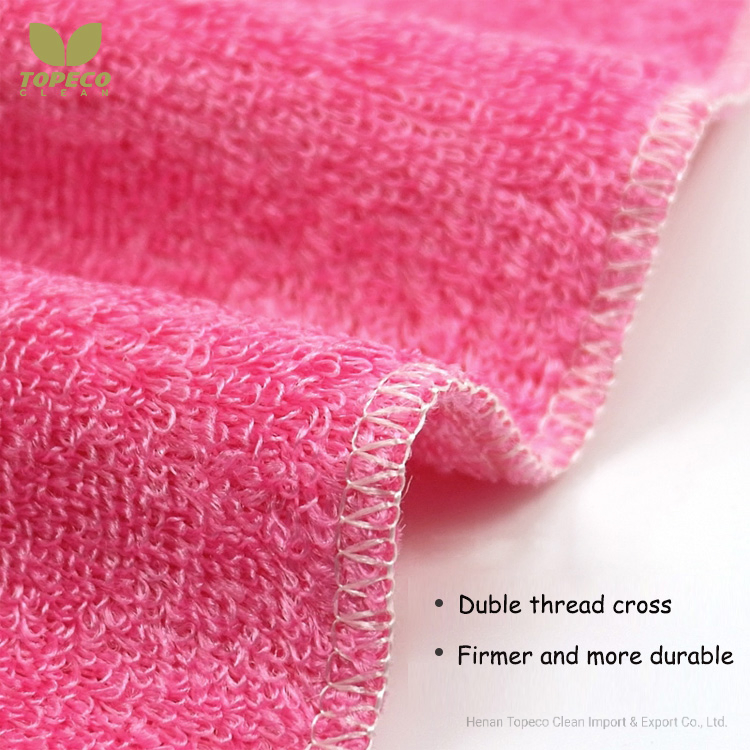 Topeco Bamboo Fiber Non-Stick Oil Cleaning Cloth Kitchen Washing Dish Towel 6 Colors