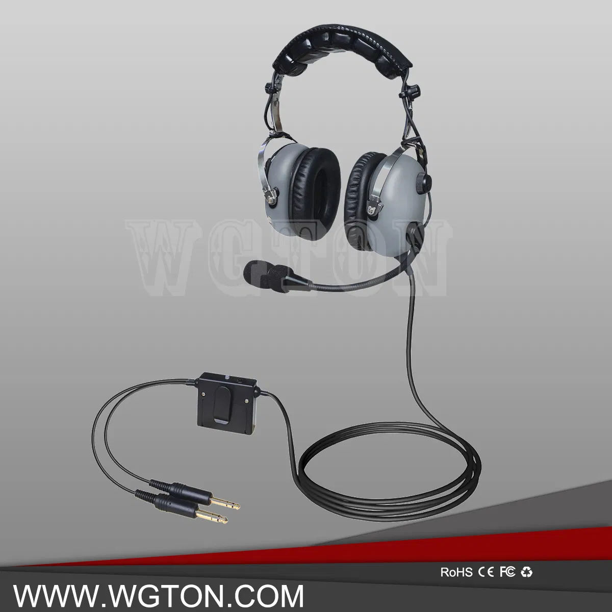 Aviation Headset for Pilots, Aviation Headset with Comfort Ear Seals, 24dB Noise Cancelling, MP3 Support