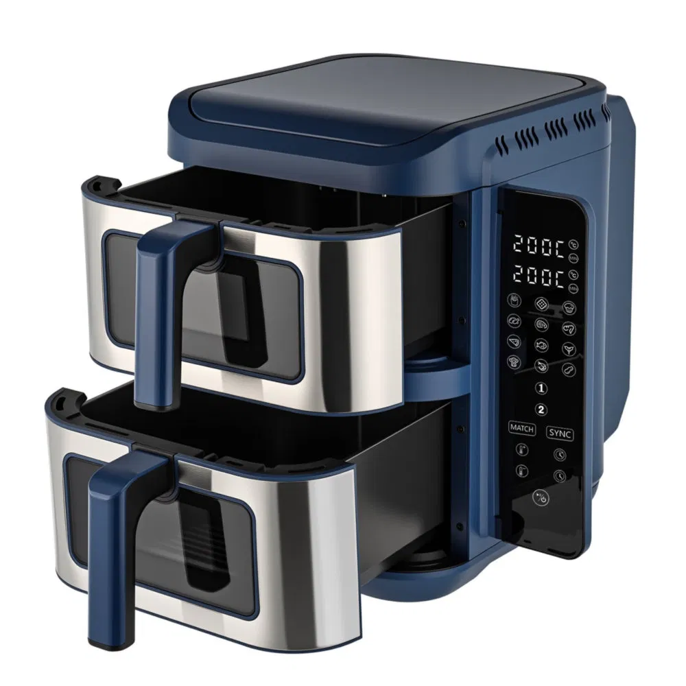 Stylish 11L OEM Custom Double-Stack Home Digital Air Fryer for Family Gatherings