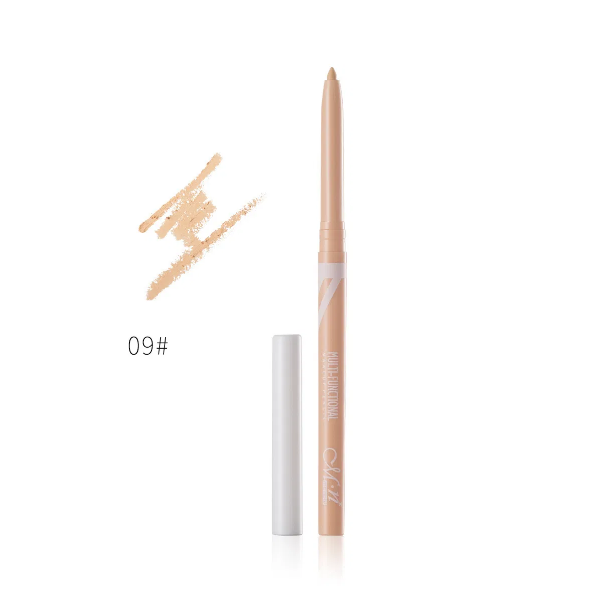 White Concealer Makeup Pen Can Rotate Under The Eyelids to Automatically Core out Eyeliner