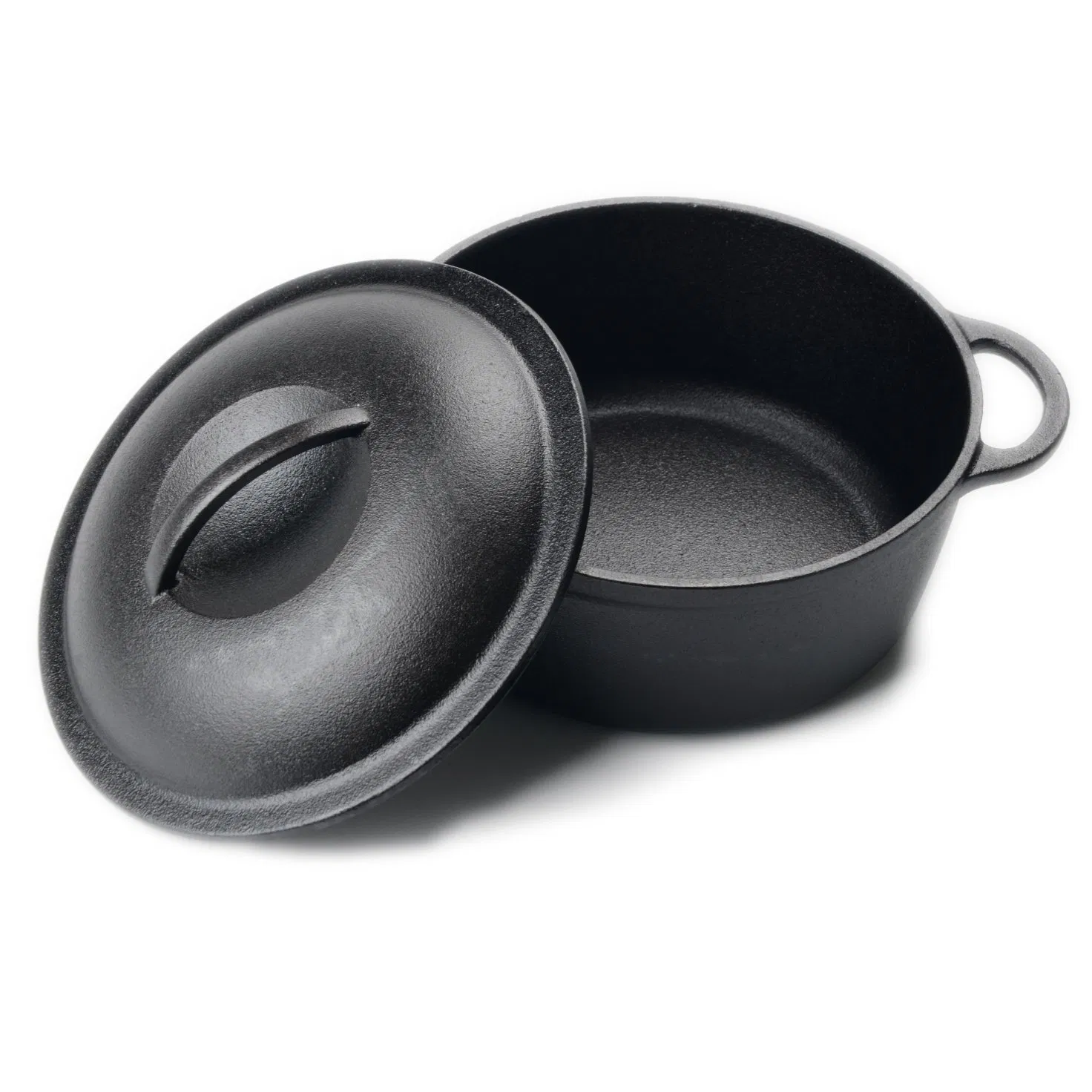 Чугунный казан для дома и улицы с крышкой