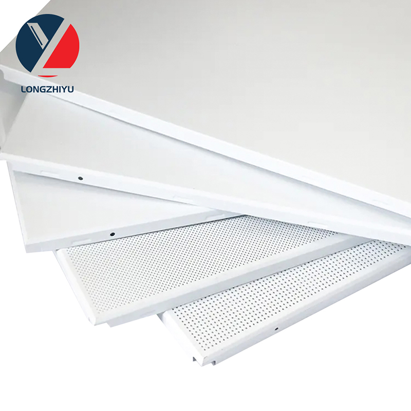 Metal Decorative Material Ceiling Aluminum Drop Ceiling Tiles 600X600 Clip in Suspended False Ceiling Tiles