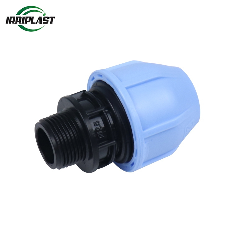 Pn16 HDPE PP Compression Fittings Male Adaptor Coupling