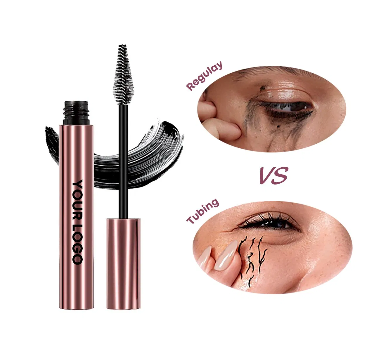 Тюбинговая тушь для ресниц водостойкая, объемная