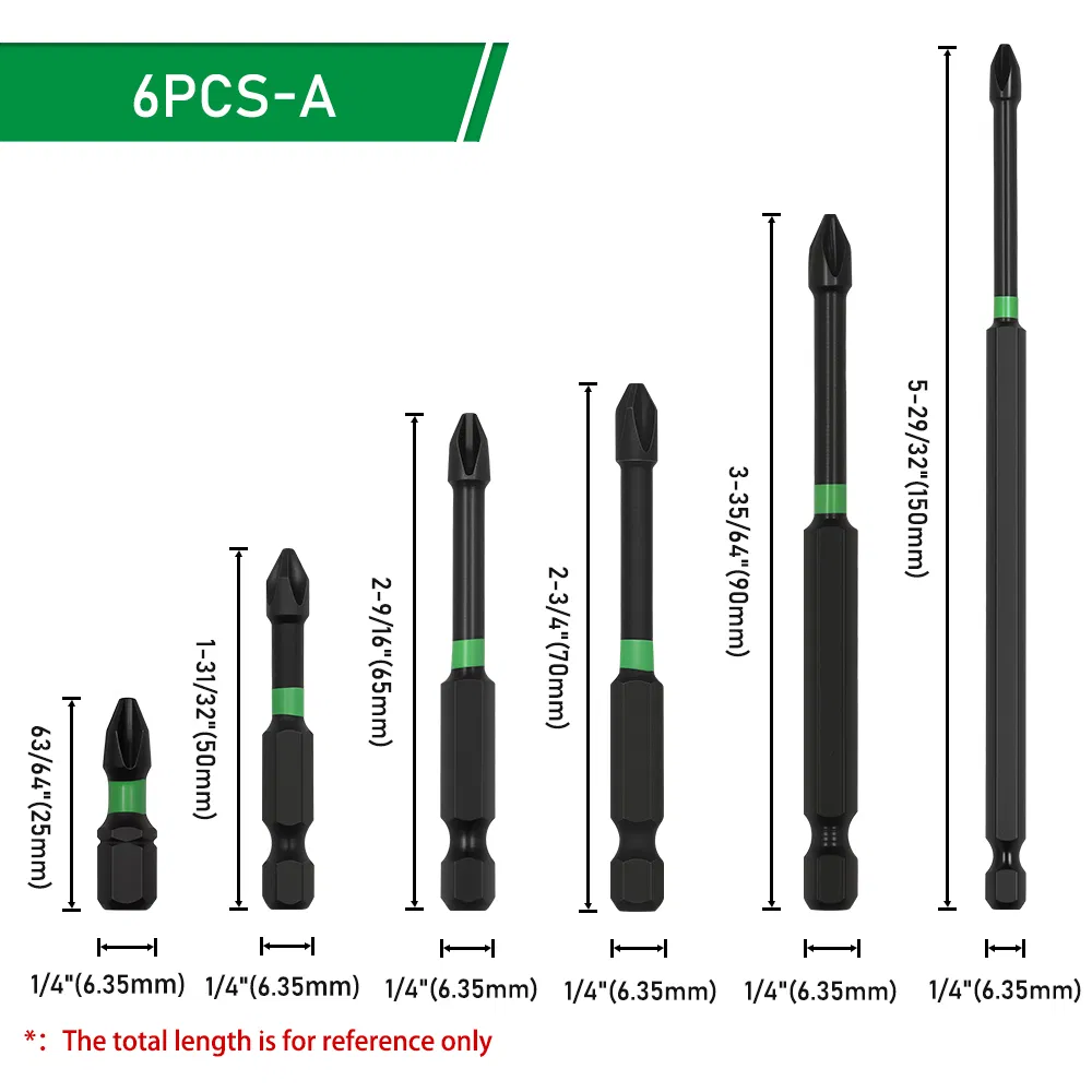 Lavie Alloy Steel Anti-Slip Magnetic Screwdriver Bit Router Bits Woodworking OEM Service