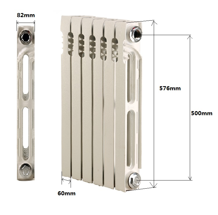 Thermal Efficiency Heating System Cast Iron Radiator