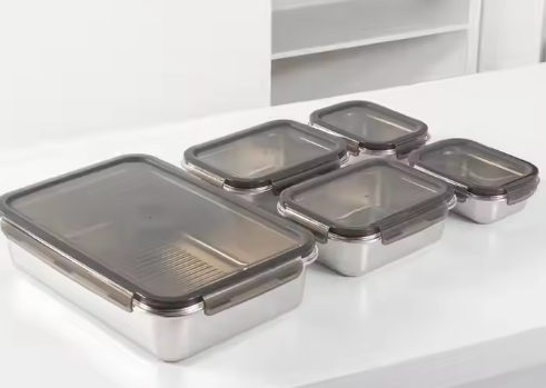 Набор контейнеров для кухни LB-12, 20 л, нержавеющая сталь