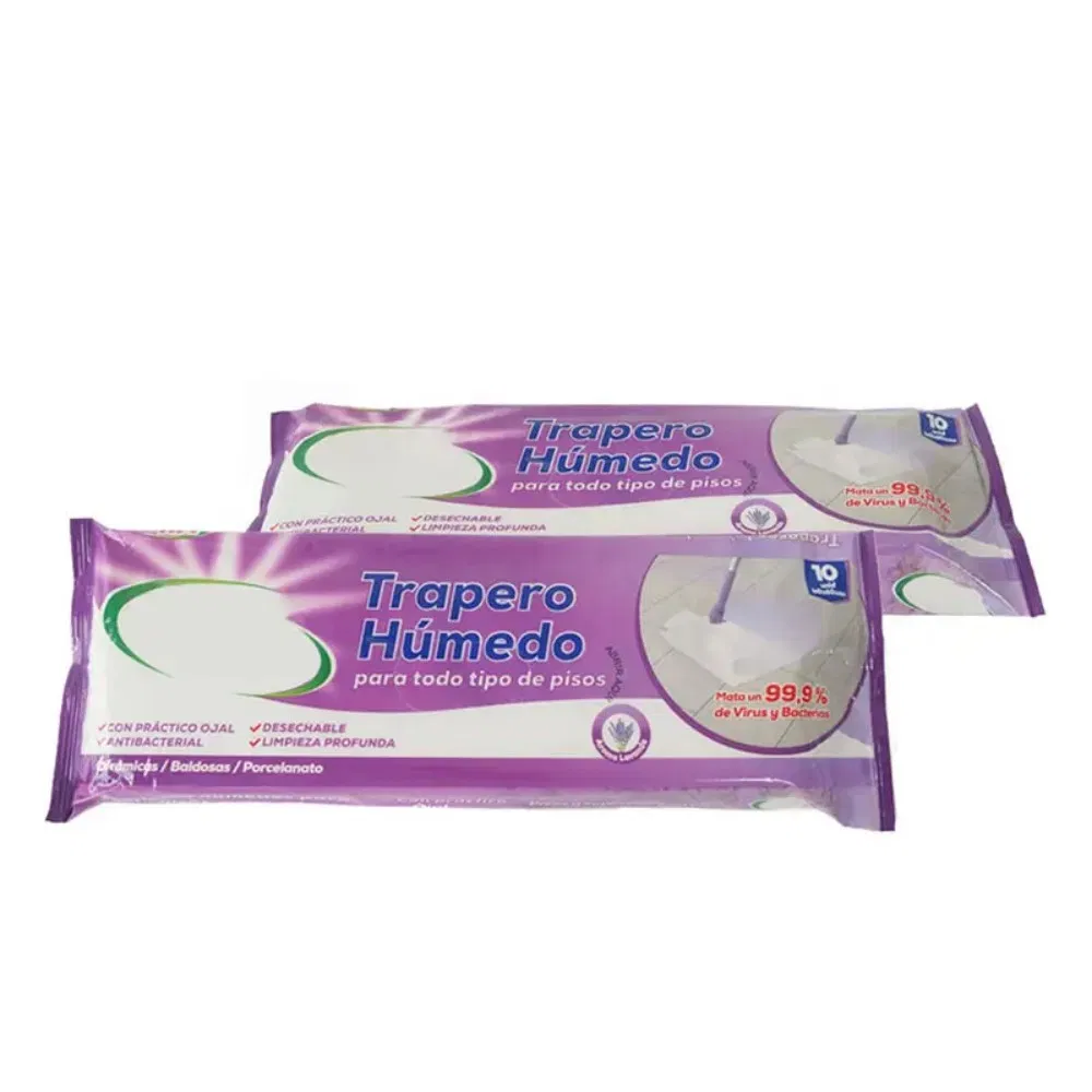 Disposable Electrostatic Dust Removal Nonwoven Mops Floor Wet Wipes Embossed Spunlace for Floor Cleaning Wipes