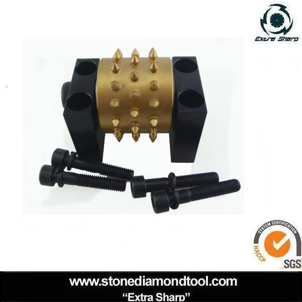 Бучарда для гранита с роликовым уплотнением