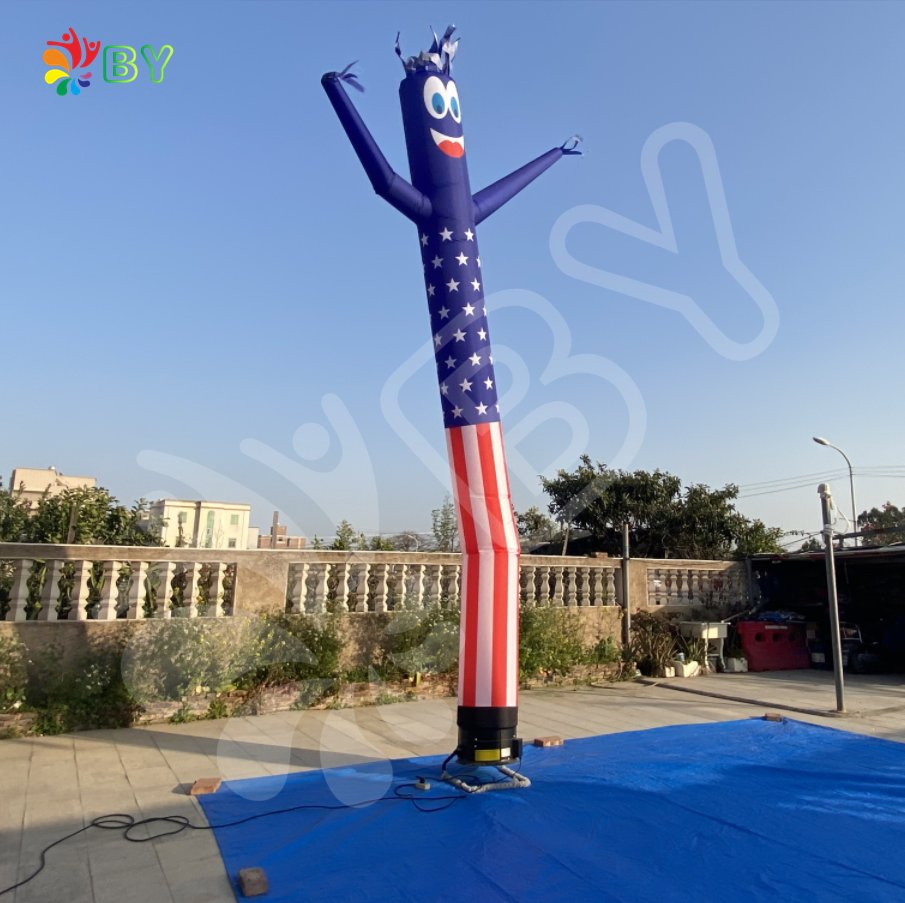 Popular Different Colors 20FT High Advertising Inflatable Sky Air Dancers From China Factory