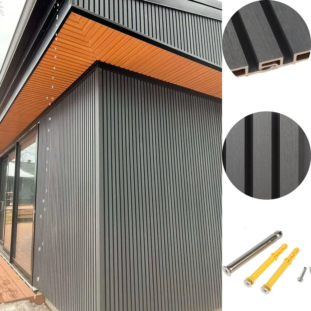 Hot Sale Waterproof WPC Wall Cladding Board Outdoor Building Exterior Decoration Wood Plastic Composite Wall Panel
