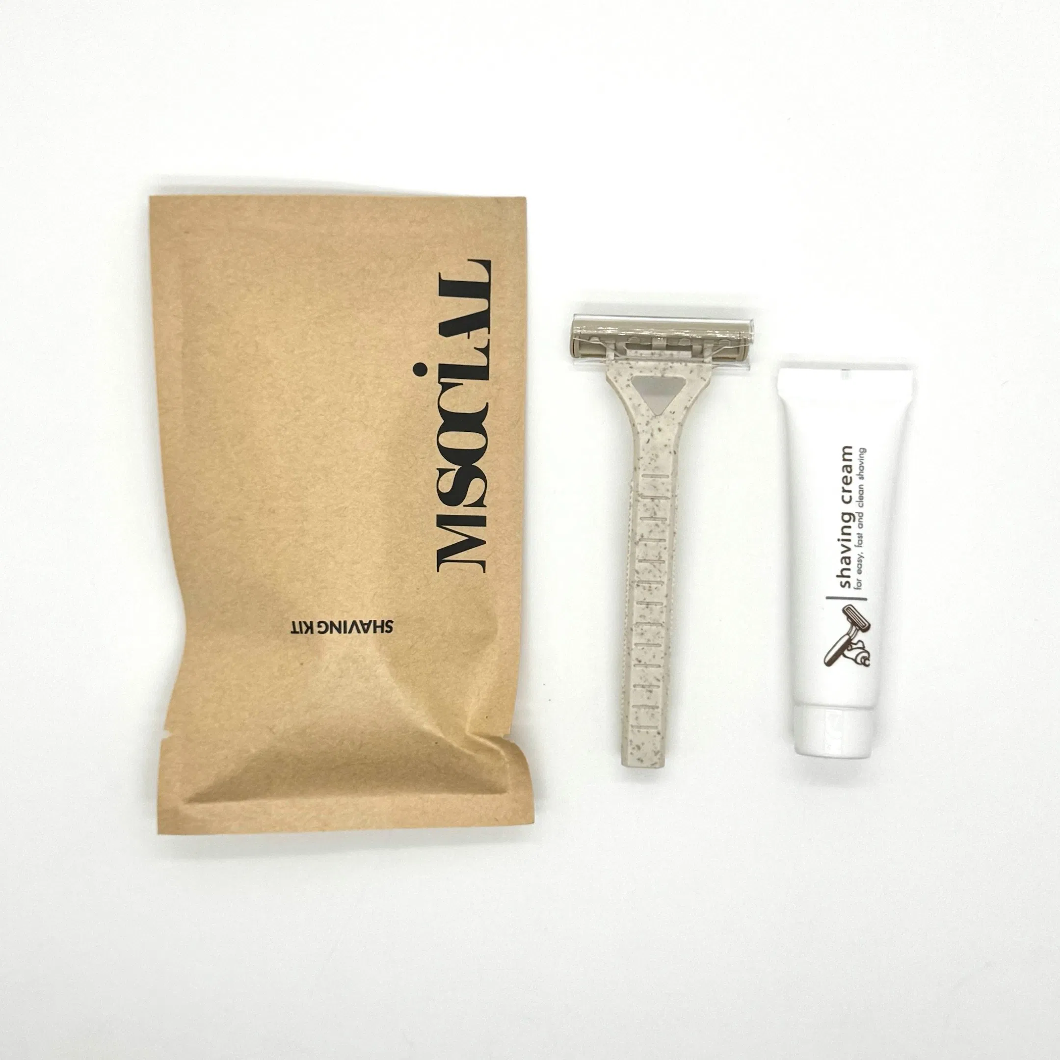 Environmentally Friendly Biodegradable Kraft Paper Bag Hotel Supplies Set 01
