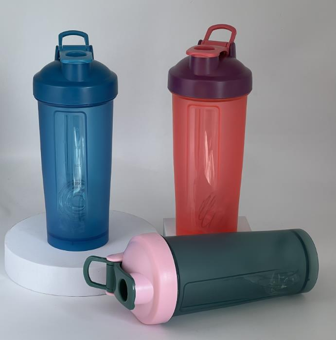 600ml Protein Shaker Cup Fitness Sports Bottle with Mixing Ball Logo Printable
