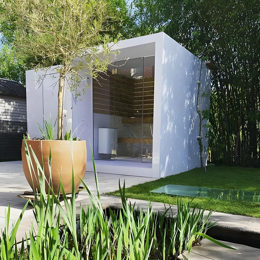 Luxury Cedar Wood Sauna Cabin for 4 People - Outdoor Retreat