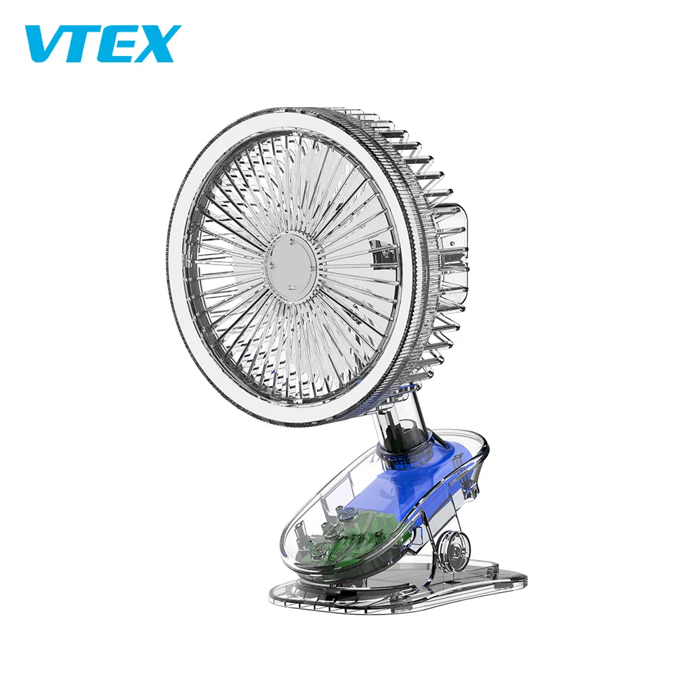 Natural Wind Small Fan Rechargeable Mini Clip Table Lamp Fan