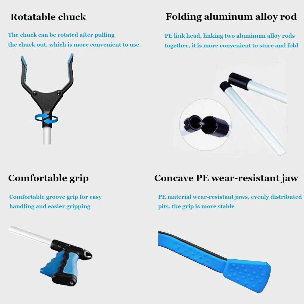 Алюминиевый складной мусорщик 82 см для сбора отходов