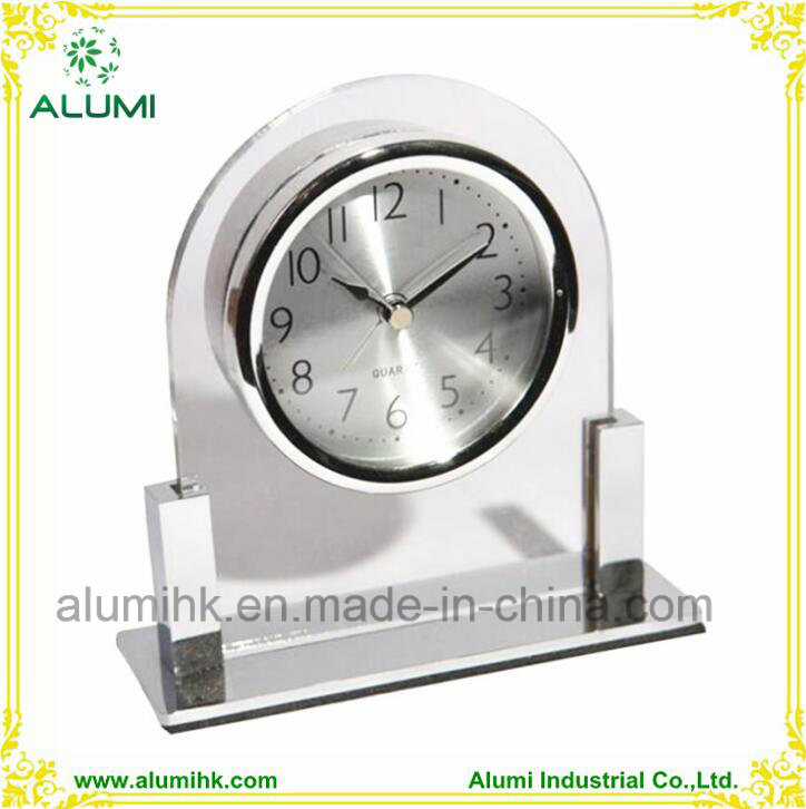 Hotel Glass Silent Table Alarm Clock