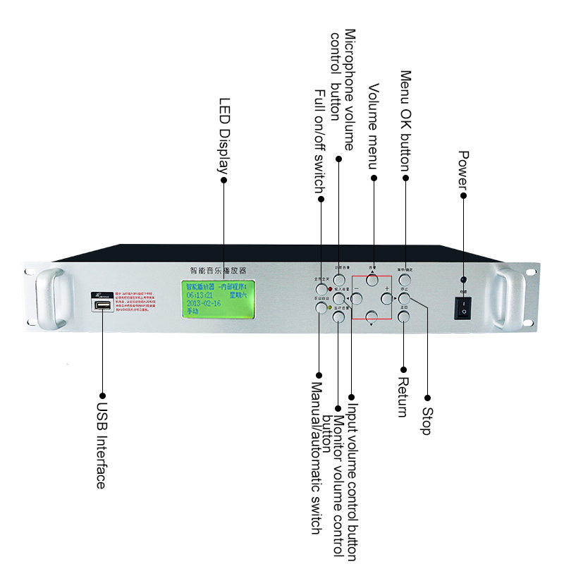 Цифровой таймер-плеер для PA систем