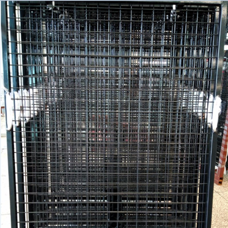Black Powder Coated Light Steel Structure Mining Conveyor Security Mesh Guard Fence