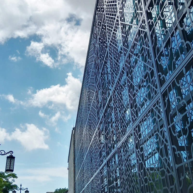 Modern Aluminum Facade Panels for Stylish Commercial Wall Cladding