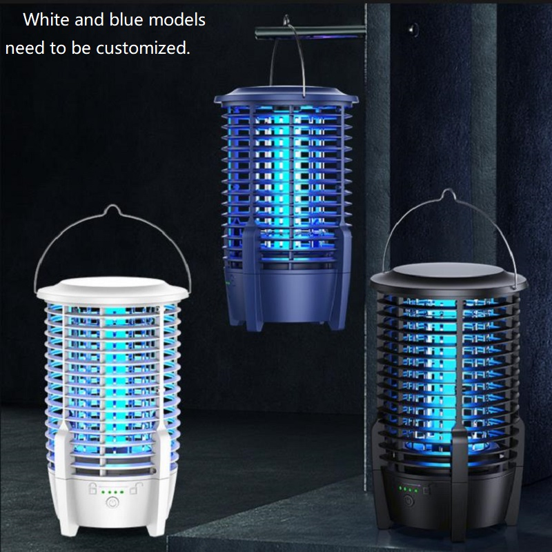 Indoor and Outdoor Camping High Quality Waterproof Portable Rechargeable Multifunctional Electric Shock Mosquito Killer Lamp Mosquito Trap