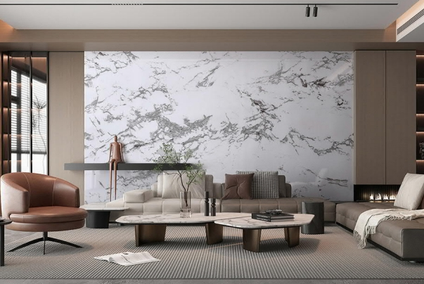 Waterproof 3D Marble PE Foam Wall Stickers for Home