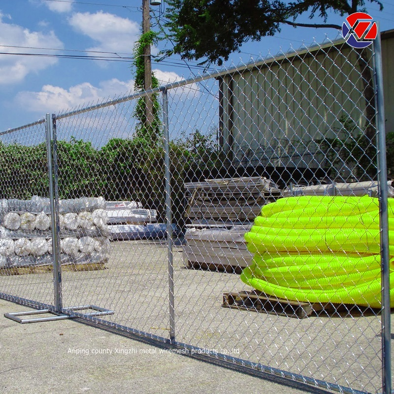 Heavy Duty Portable Temporary Construction Chain Link Fence Panel