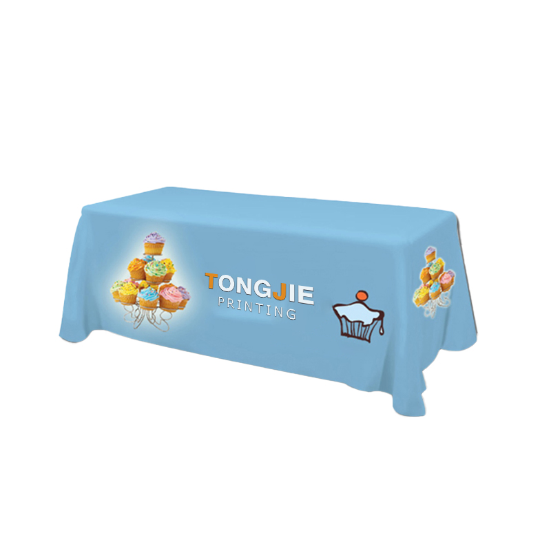 Tablecloth for Event Polyester Stretch Spandex Custom Table Cloth with Logo
