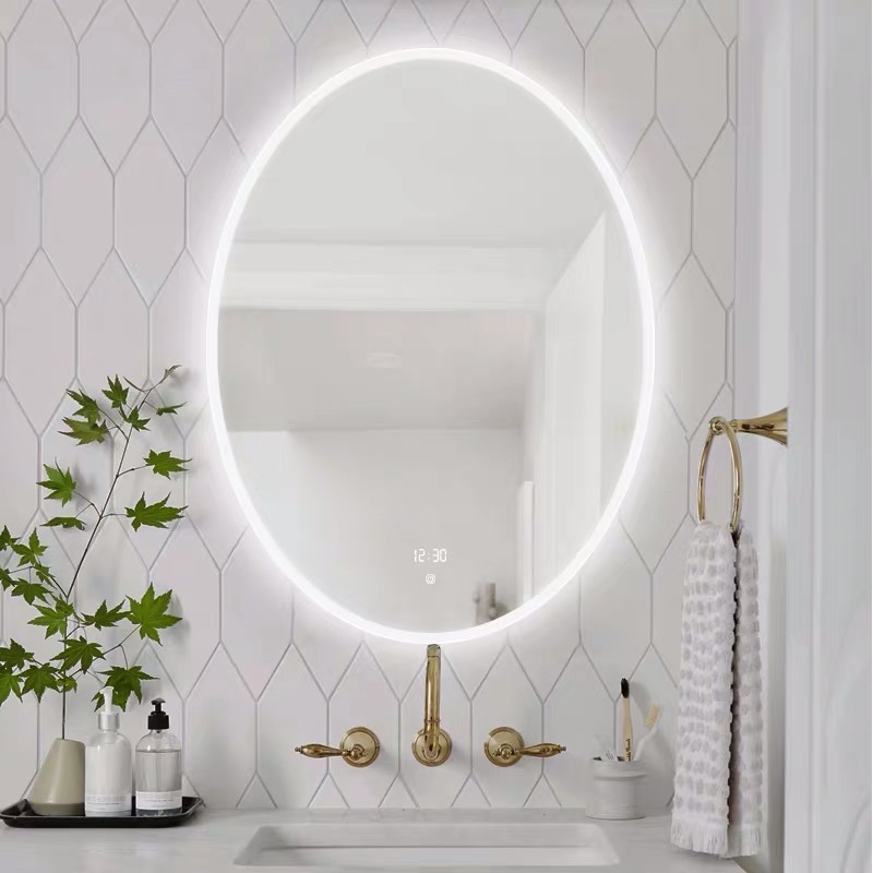 Wholesale Touch Sensor Wall Glass LED Smart Salon Mirror Furniture