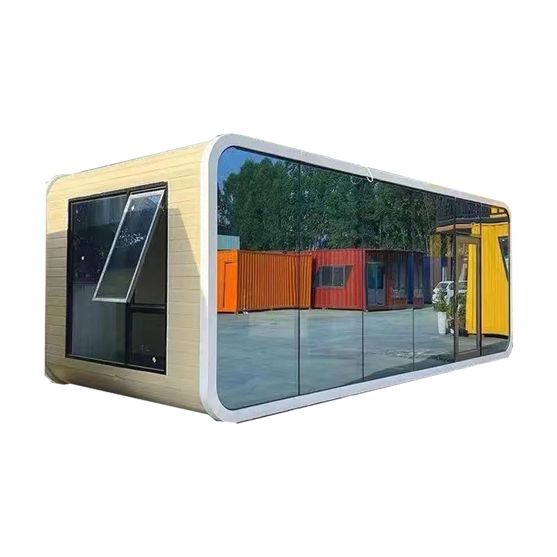 China Factory Direct Prefab Prefabricated Apple Cabin 20FT/30FT/40FT House Made of Soundproof Sandwich Panel for Quiet Office Homestay House with CE ISO