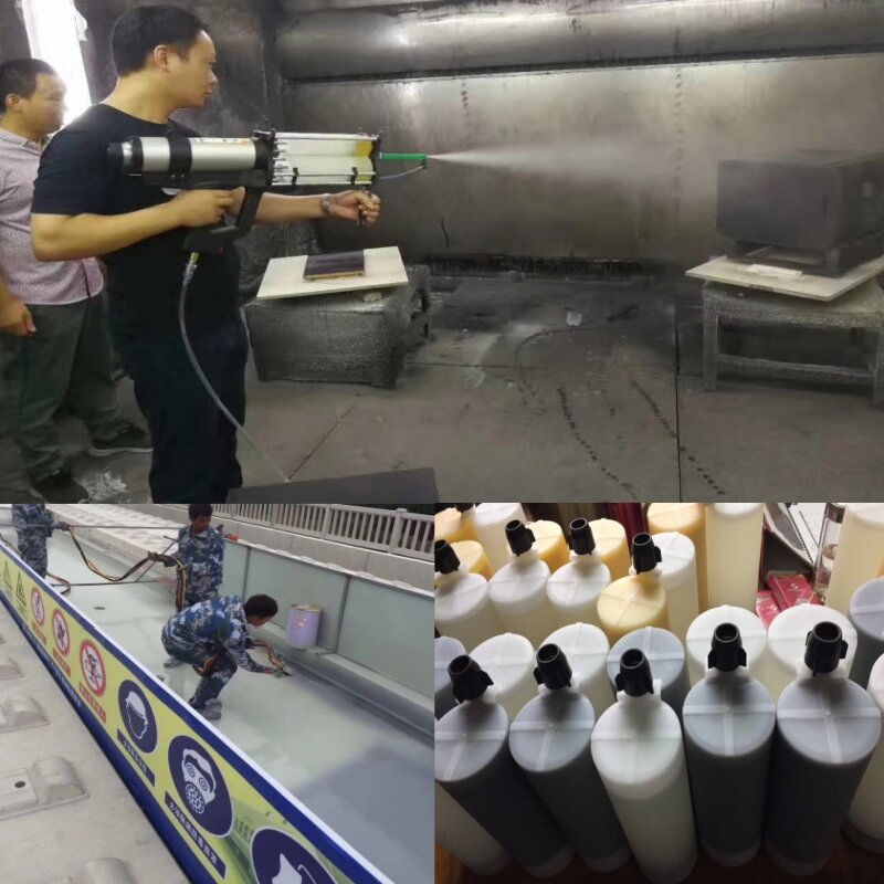 Пневматический краскопульт JX для полимочевины и двухкомпонентных составов