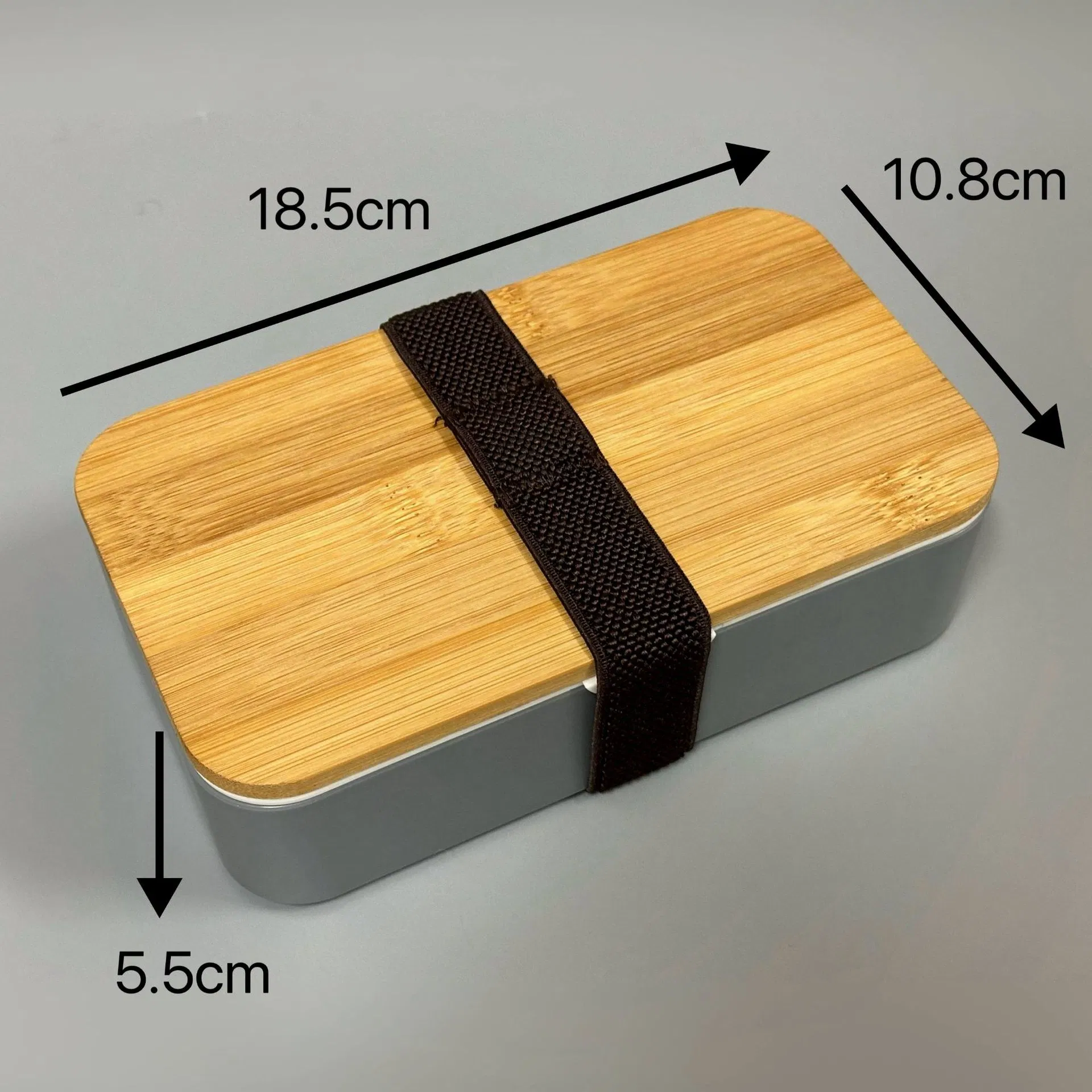 600ml Eco-Friendly Wholesale Bamboo Bento Plastic Lunch Box for Kids and Adults