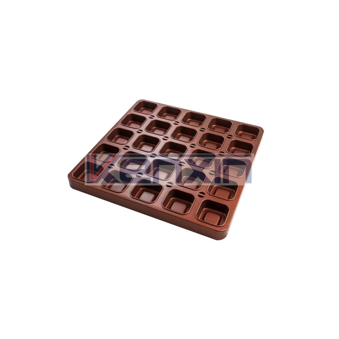 Форма для квадратных тарталеток Rapid Heat, 25 ячеек