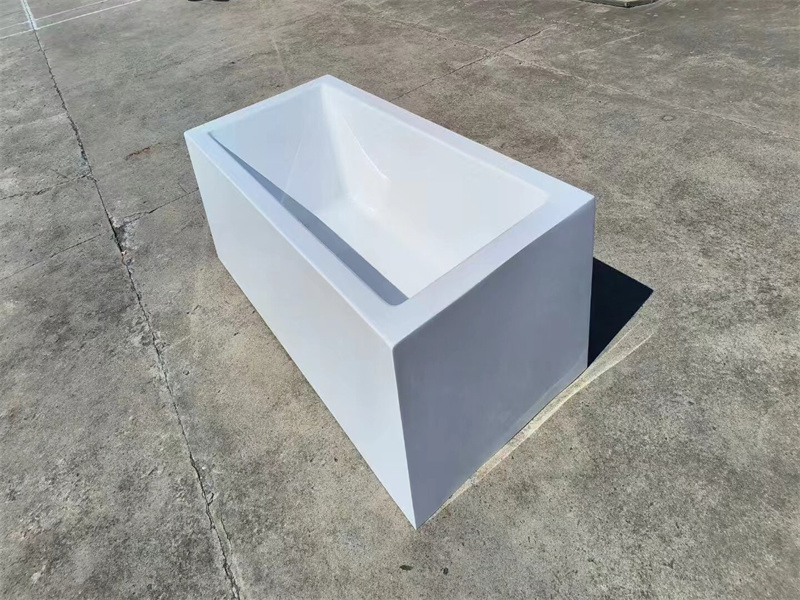 Made in China Oval Portable Bathtub for Adults Shower White Acrylic