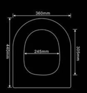 Hot Salling Standard High Quality UF Toilet Seat Lid Soft Slow Close Plastic Wc Toilet Seat Cover
