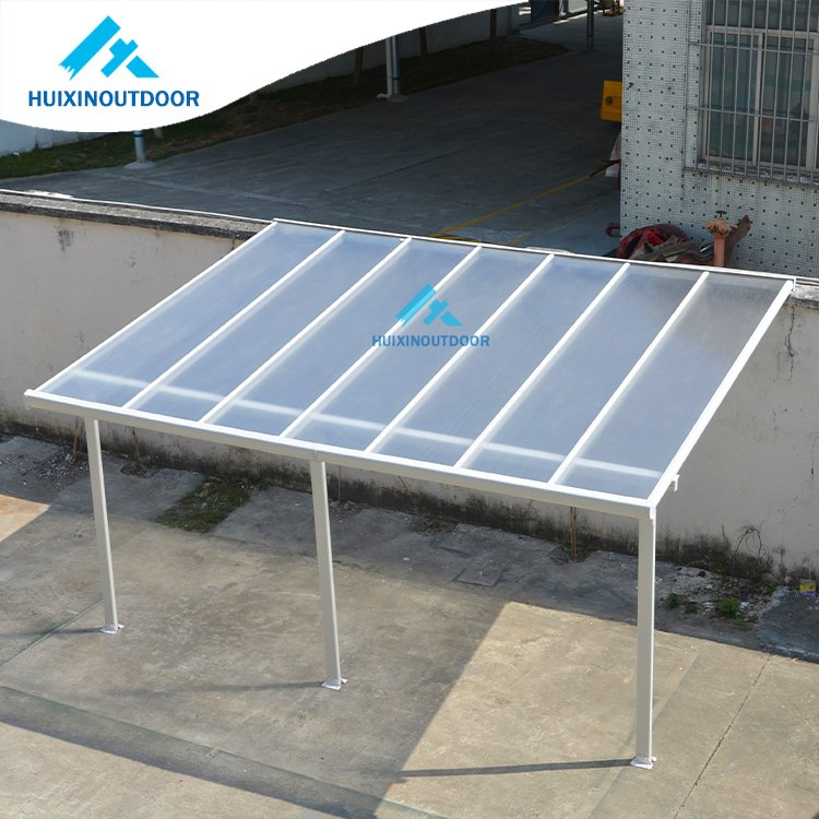 Folding Aluminum Carport Garden Shed Awning Canopy Outdoor Balcony Car Waterproof Black Pergola Patio Cover