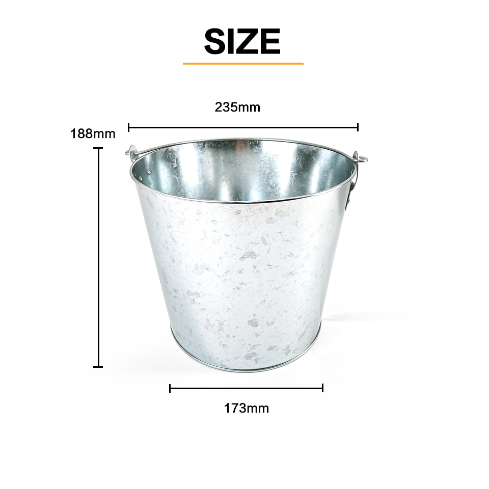 Оцинкованное ведро-холодильник для напитков с ручкой
