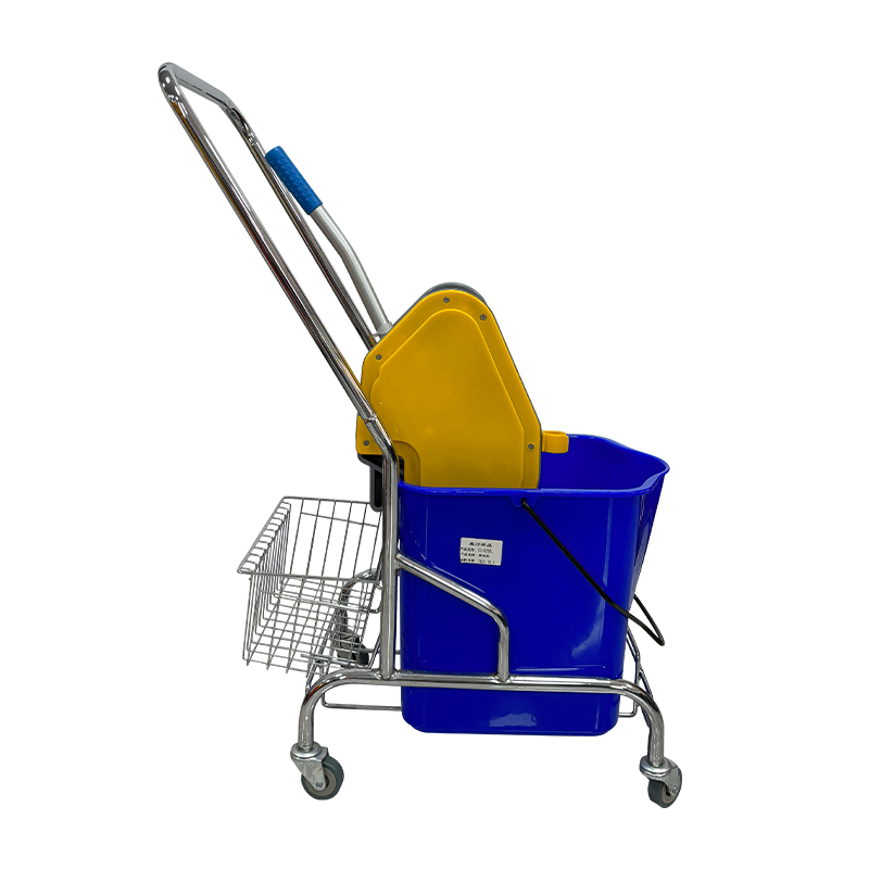 Hotel Restaurant Janitorial Cleaning Supplies Mop Bucket Set with Wringer and Wheels