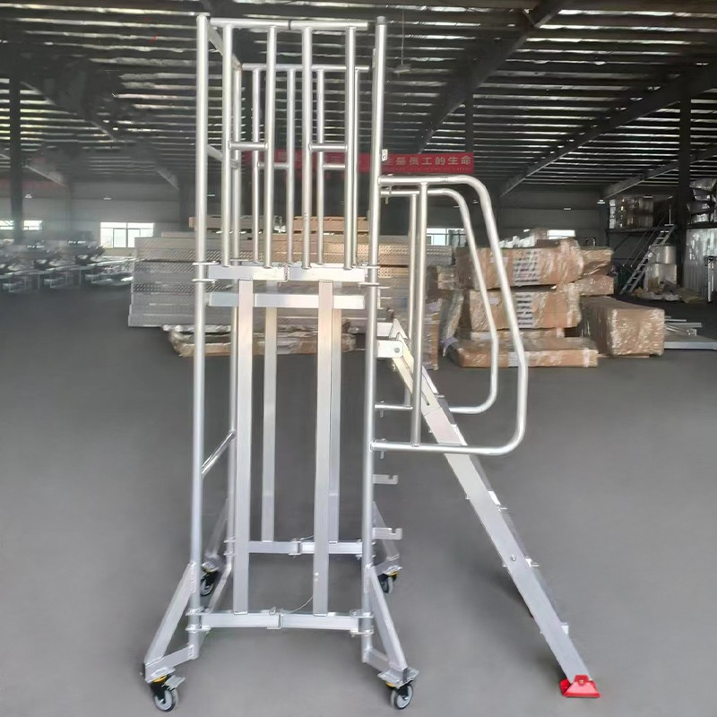 Higher Quality 300kg Load Capacity Aluminium Adjustable Ladder Work Platform