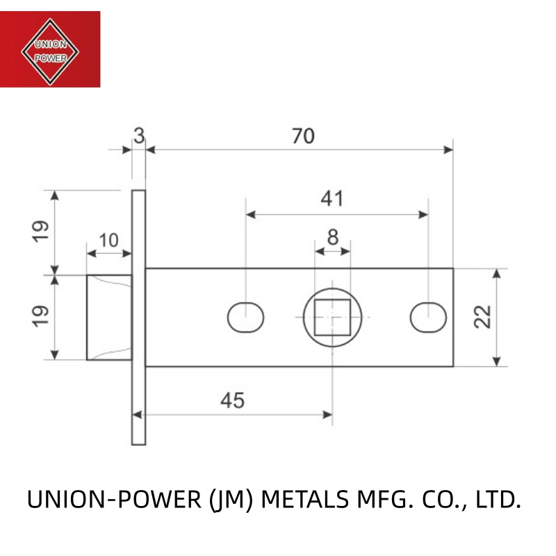 Stainless Steel Latch Mortise Lock Door Cylinder Door Lock