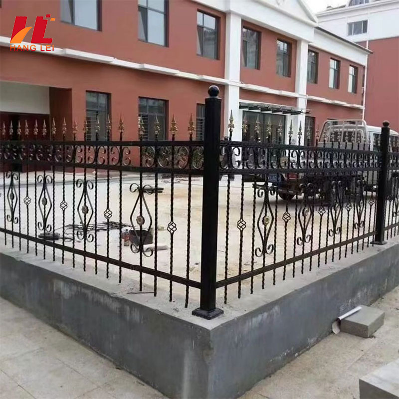 Wholesale Powder Coated Zinc Steel Fence Panels with Square Tubes for Modern Home Garden and Yard Perimeter Security
