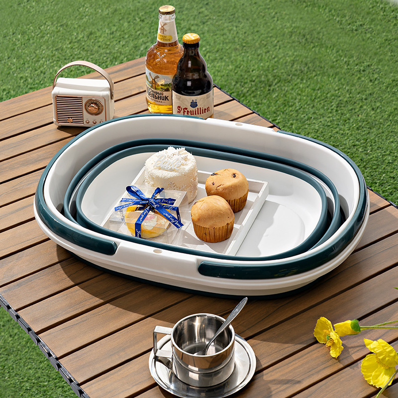 Factory Direct Large Size Foldable Bucket Water Storage Pail for Outdoor Car Washing Fishing & Home Laundry with Handle