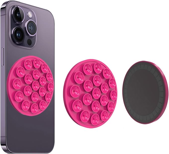 Mobile Silicone Suction Cup Magnetic Phone Holder for Car