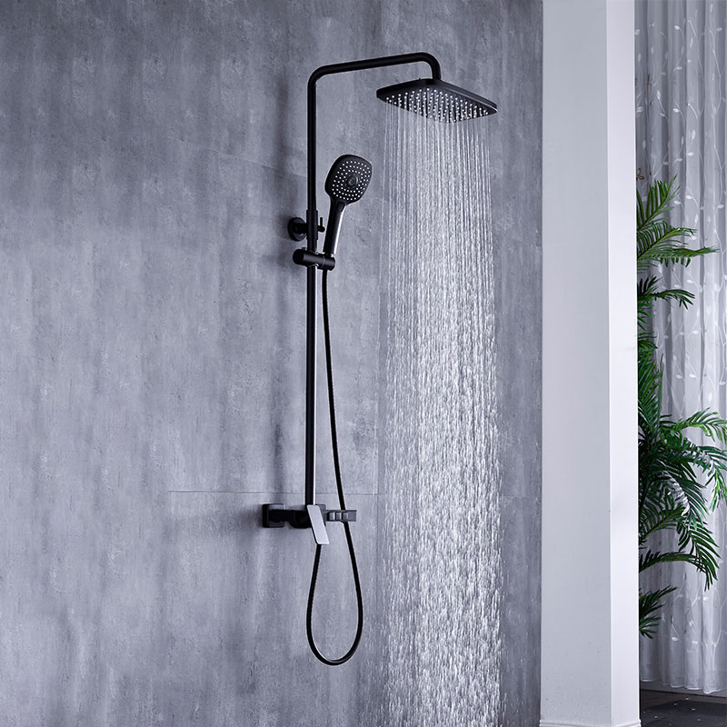 Factory Original Black Brass Bathroom Faucet Grifo Bath Shower Set