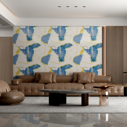 Textured Marble PE Foam Wall Stickers for Living Room