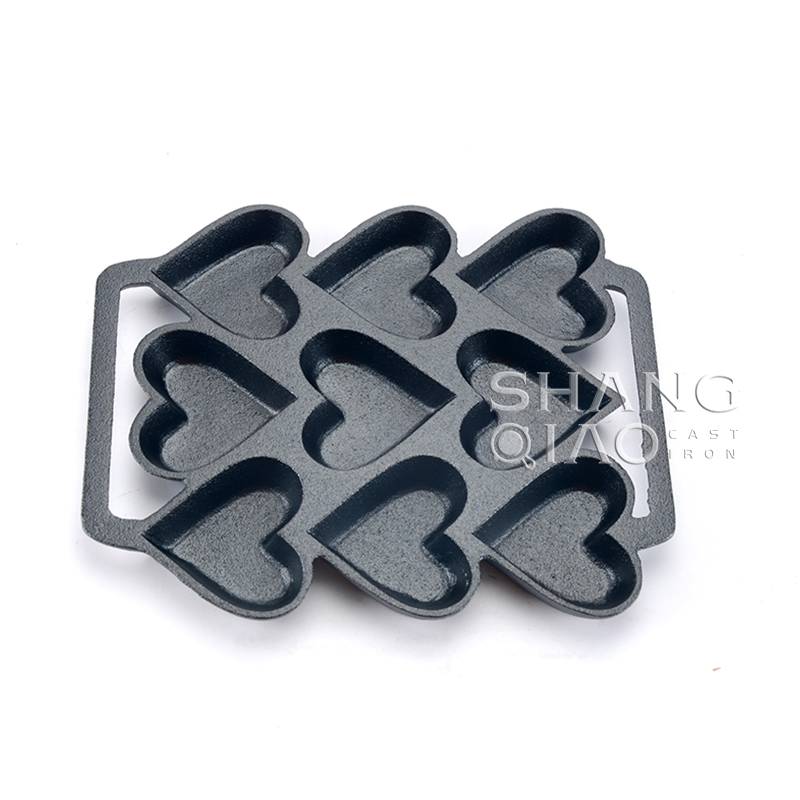 Сковорода для панкейков в форме сердца с 9 ячейками