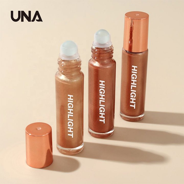 Wholesale Custom High Pigment Gold Face Creamy Highlighter Makeup Private Label Body Glow Shimmer Vegan Liquid Highlighter